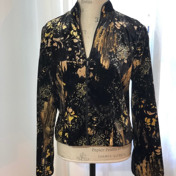 J.S. Collections Velvet Jacket - Picture 1 of 2